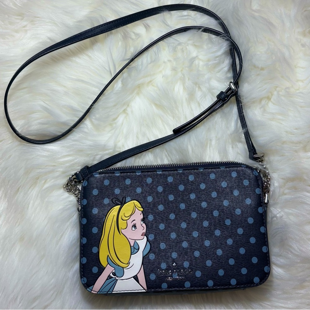 Disney x Kate Spade Alice In Wonderland On Chain Crossbody Limited Edition EUC